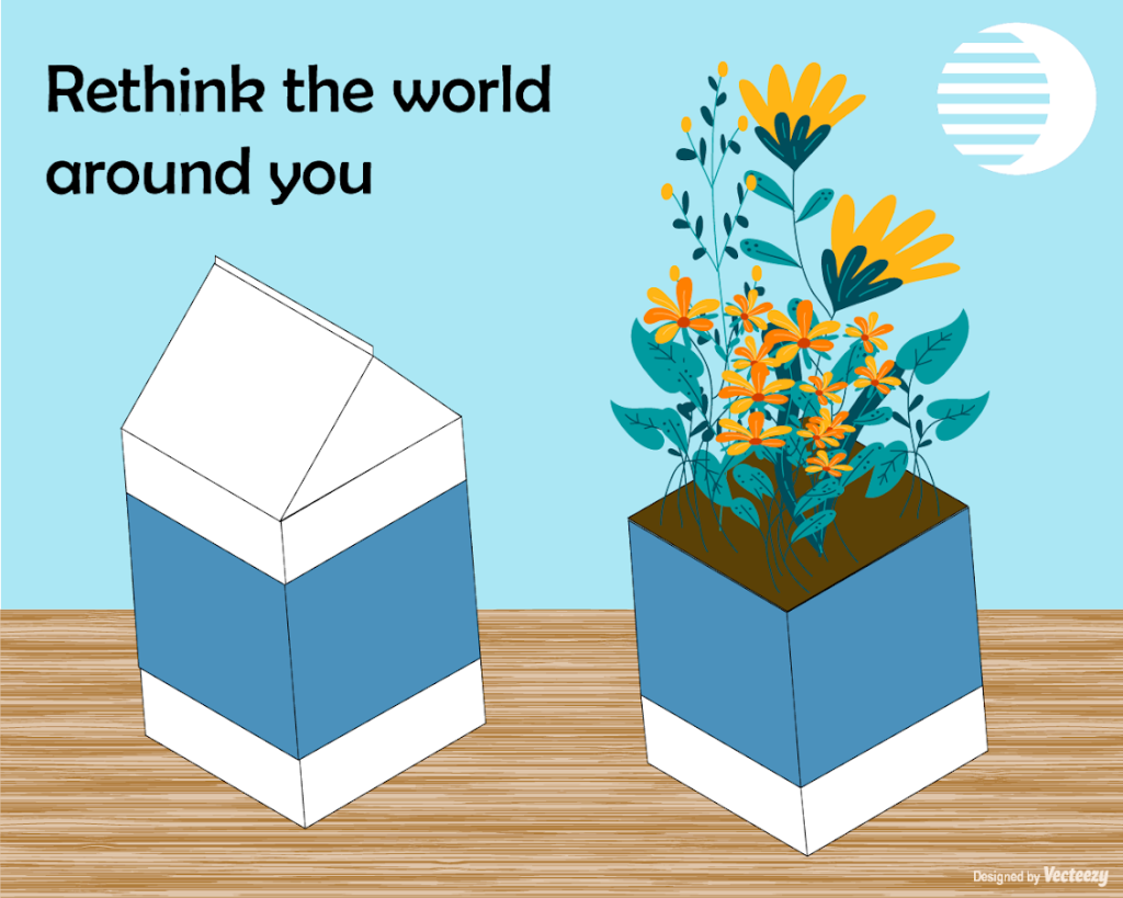 3D Milk Cartoon Graphic