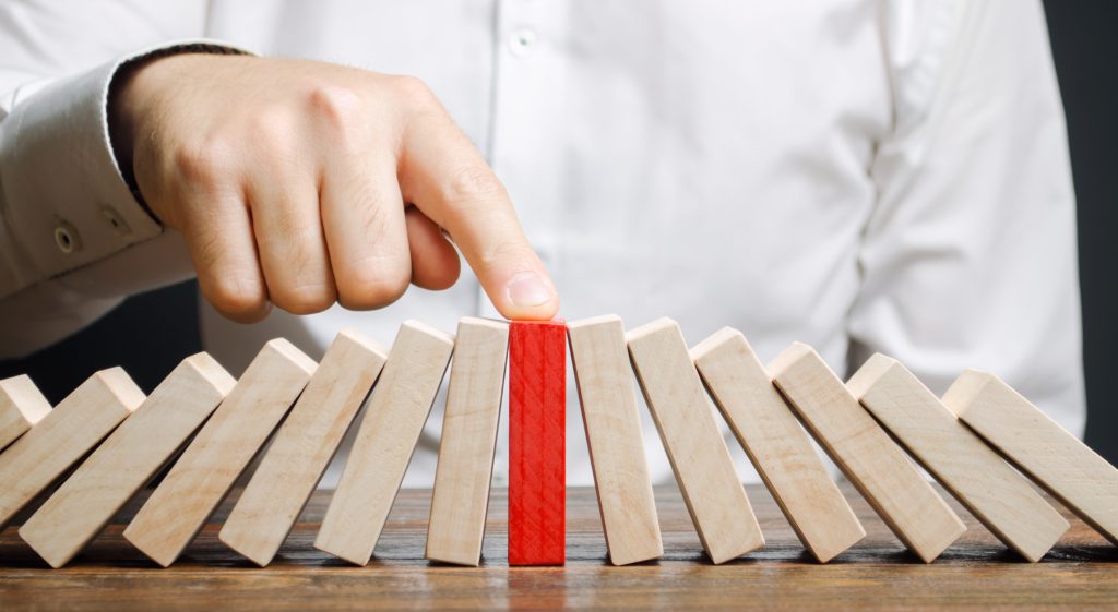 Businessman,Stops,Collapse